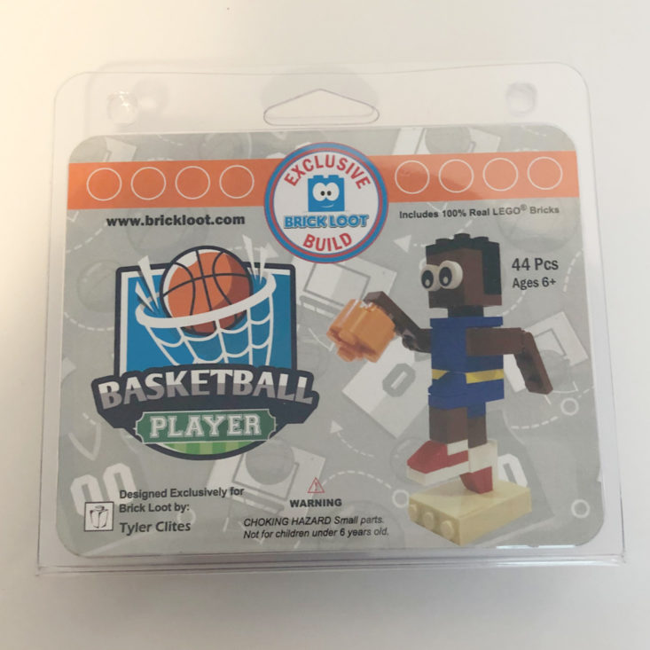 6 Brick Loot March 2019 - Basketball Player 100% LEGO® Build Designed By Tyler Clites