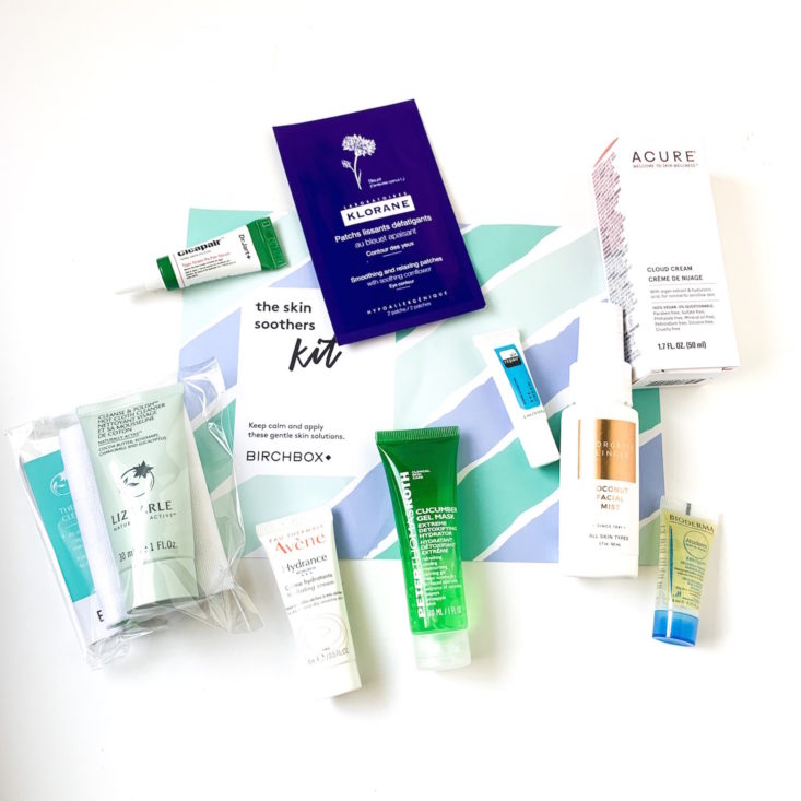 Birchbox Skin Soothers Kit March 2019 - All Content Top