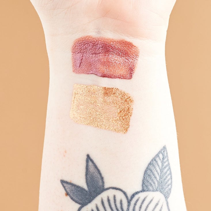 Boxy Charm March 2019 lipstick and eyeshadow swatches