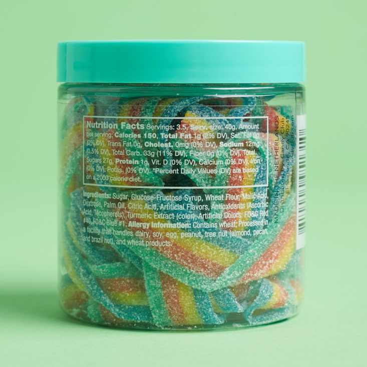 Candy Club March 2019 rainbow ribbons back