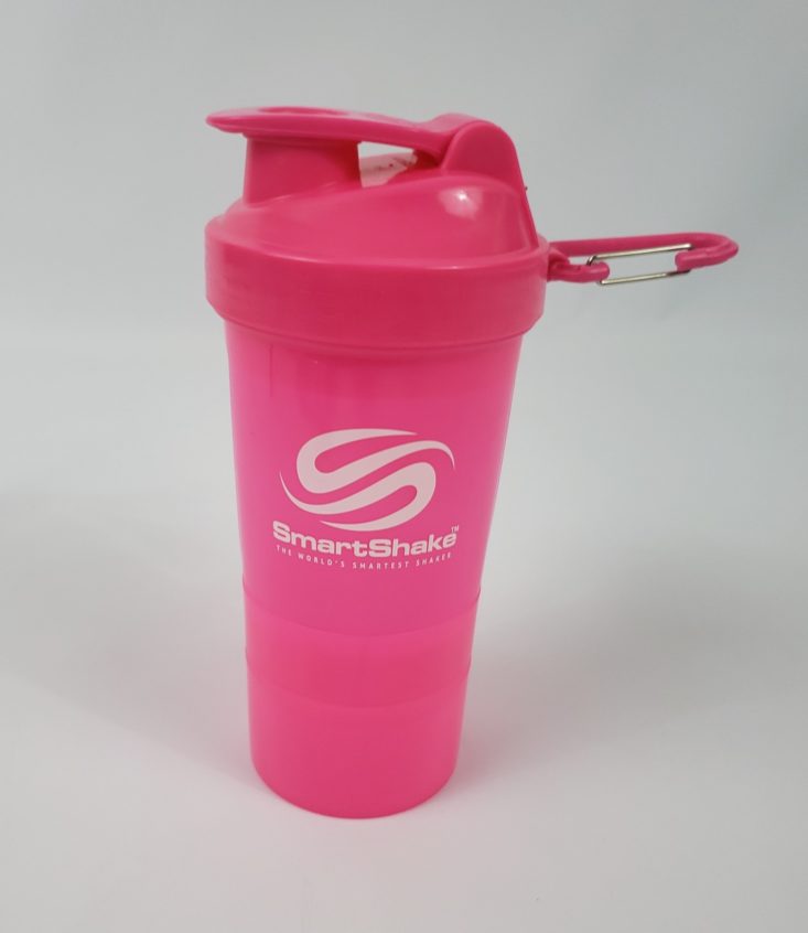 Eat Train Cleanse February 2019 - SmartShake Pink Shaker Cup Front