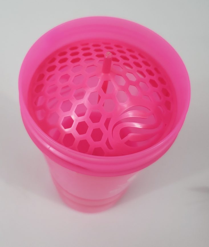 Eat Train Cleanse February 2019 - SmartShake Pink Shaker Cup Top Part Top