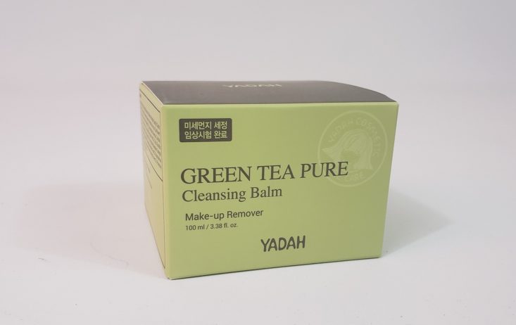 Facetory Lux Box Deluxe Review March 2019 - Yadah Green Tea Pure Cleansing Balm Boxed Front