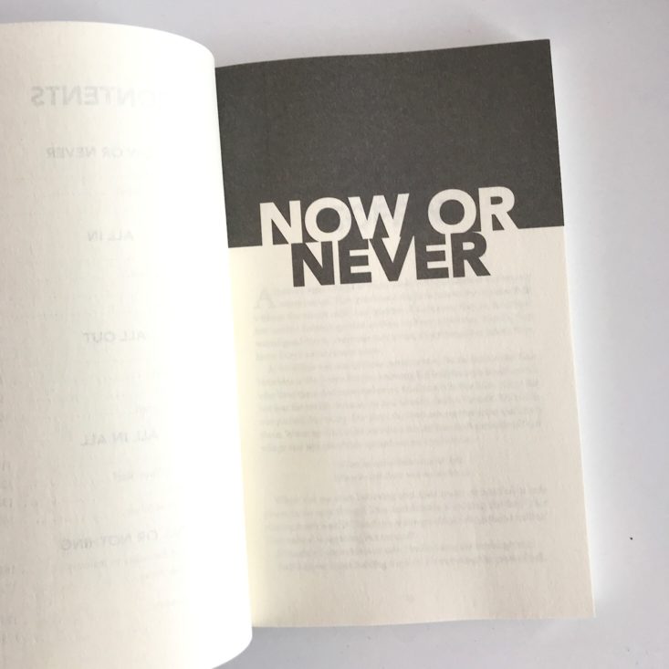 Faithbox March 2019 - All in by Mark Batterson Now or Never Page Front