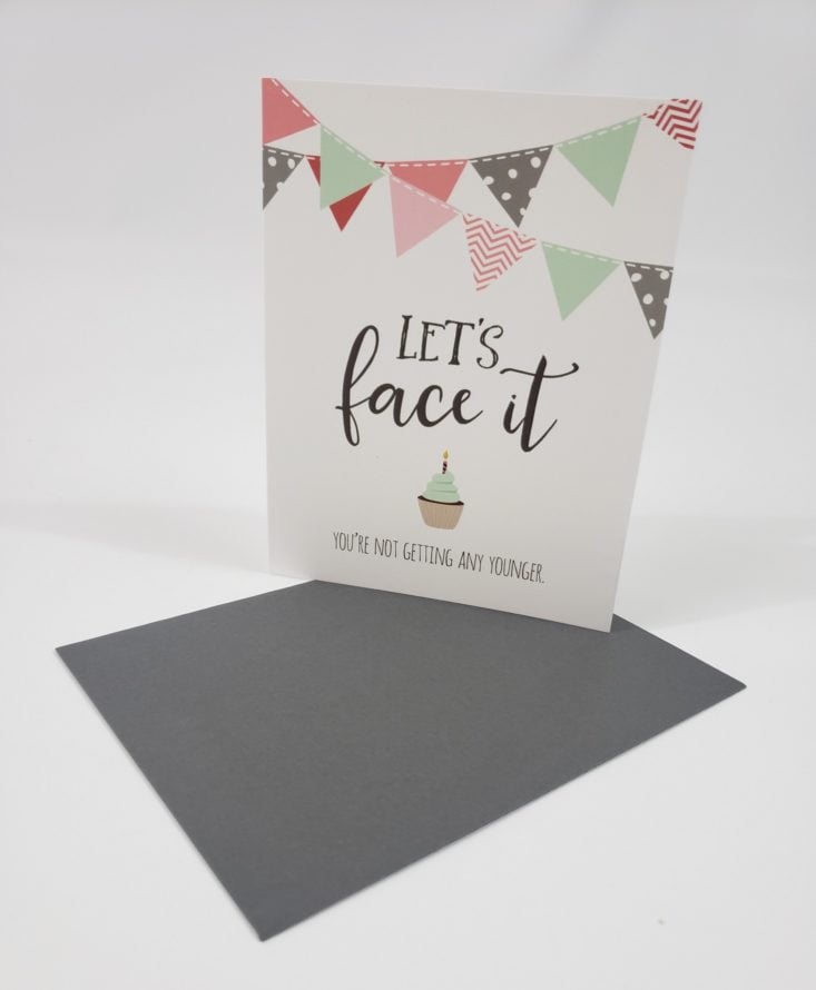 Flair & Paper March 2019 – Let’s Face It Card Front