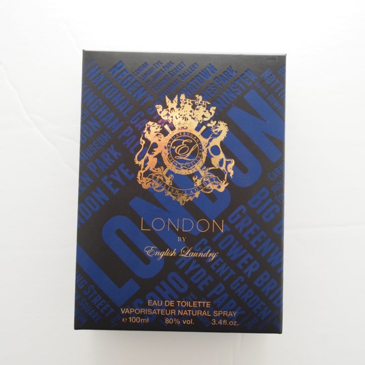Gentleman’s Box March (Spring) 2019 - English Laundry London Cologne Box Front