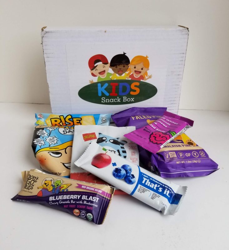 Healthy Living Kids Snack Box March 2019 all items 2