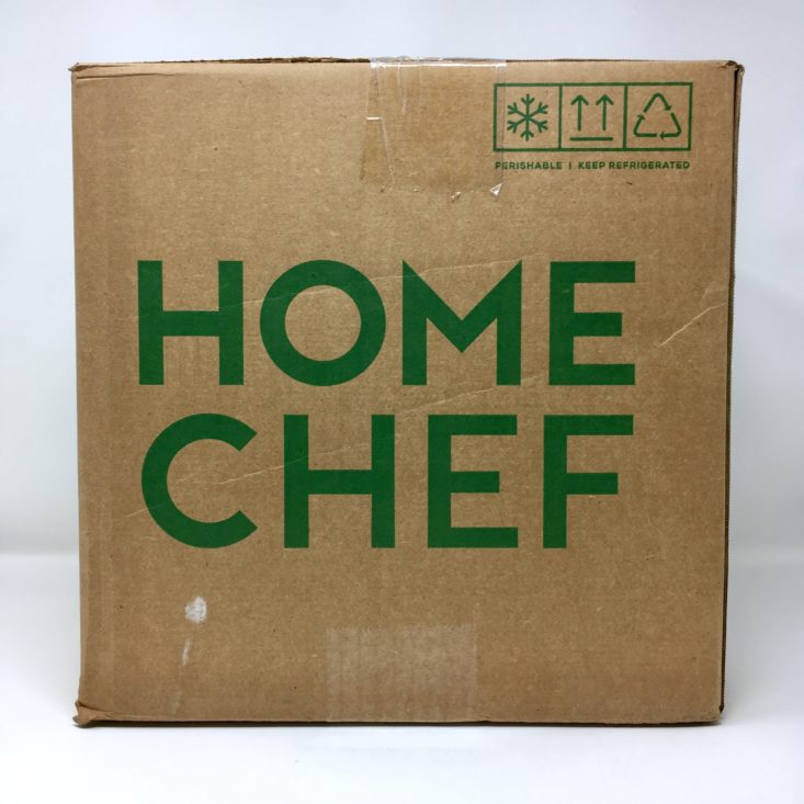 Home Chef Subscription Box Review March 2019 - Box Closed Front