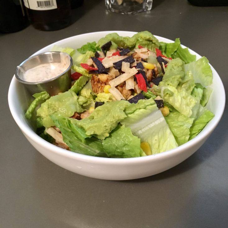 Home Chef Subscription Box Review March 2019 - Salad Finished In Bowl Top