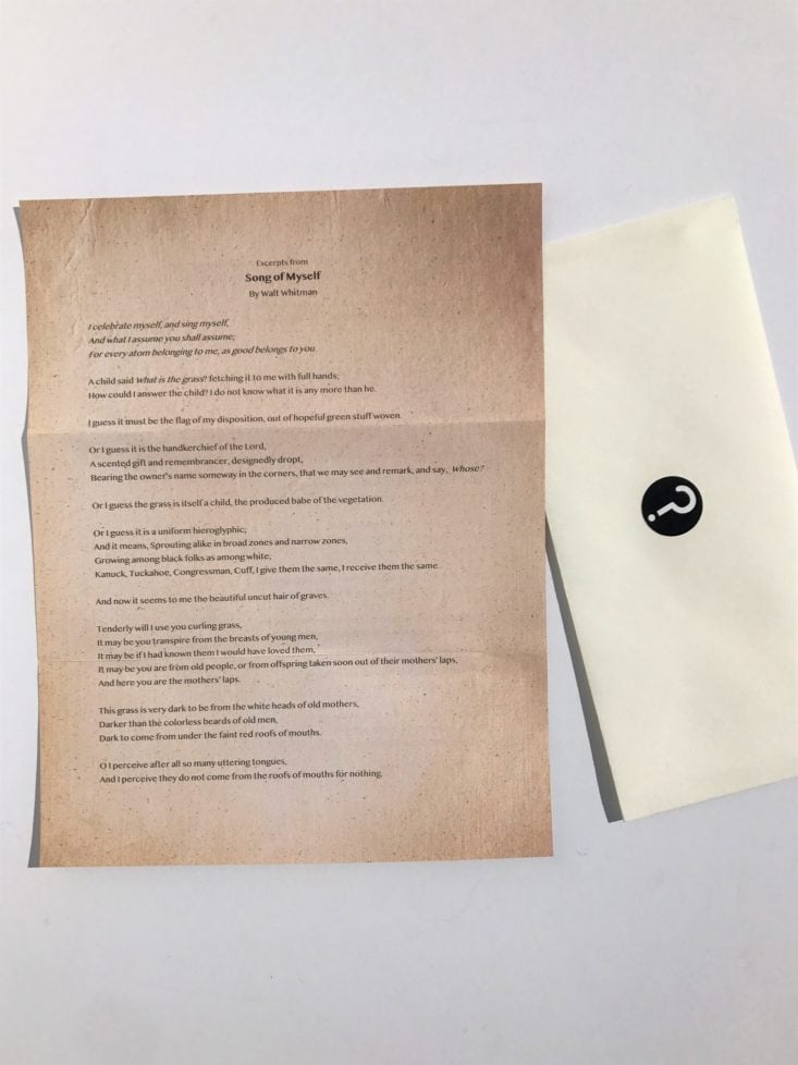 Ignite English Review March 2019 - Mystery Letter Front Top