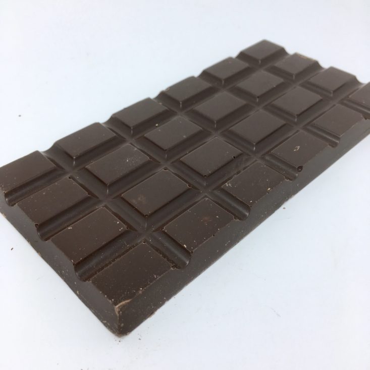 Irish Taste Club February 2019 - Áine’s Hand-Made Dark Chocolate Mint Crisp Wraper Opened Side