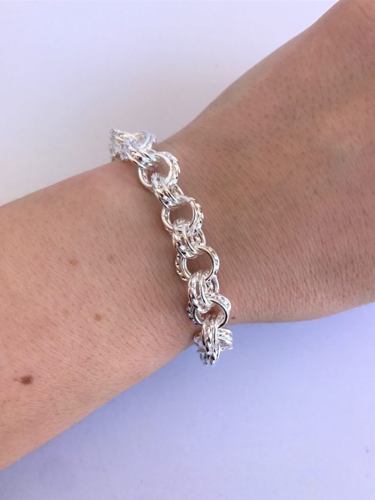 Jewellery Subscription Box Review March 2019 - Silver Chain Toggle Bracelet Onn 1 Top