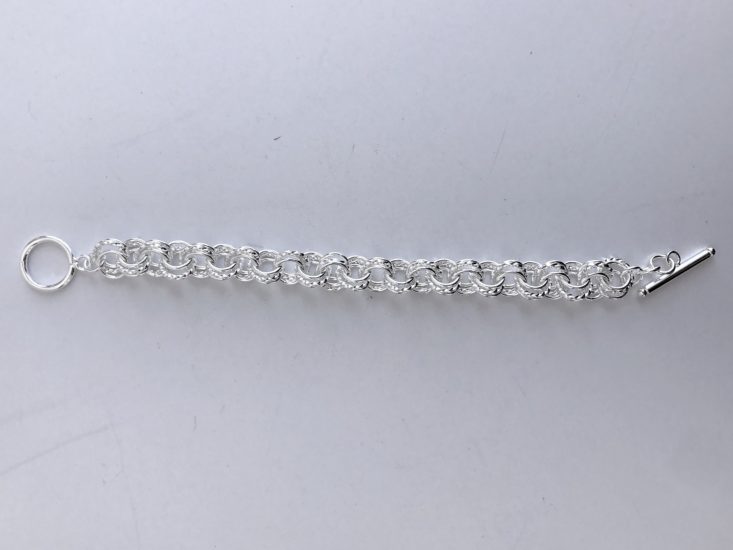 Jewellery Subscription Box Review March 2019 - Silver Chain Toggle Bracelet Top