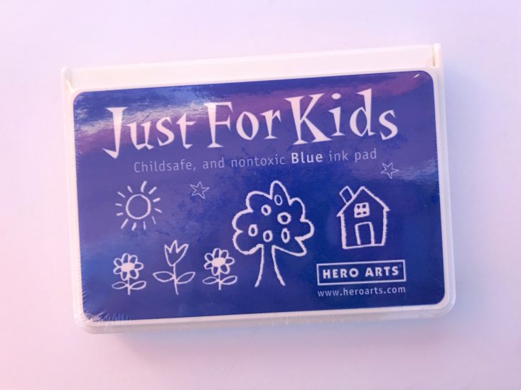 KidArtLit Deluxe Subscription Box Review March 2019 - Just for Kids Stamp Pad Top