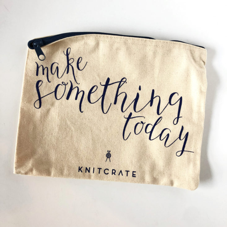 KnitCrate Membership Review March 2019 - Make Something Today canvas bag Top