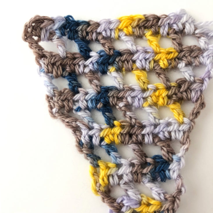 KnitCrate Membership Review March 2019 - Shawl Close Up Top