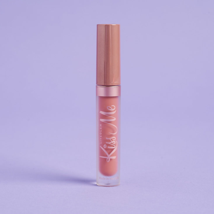 LiveGlam KissMe March 2019 peach lipstick