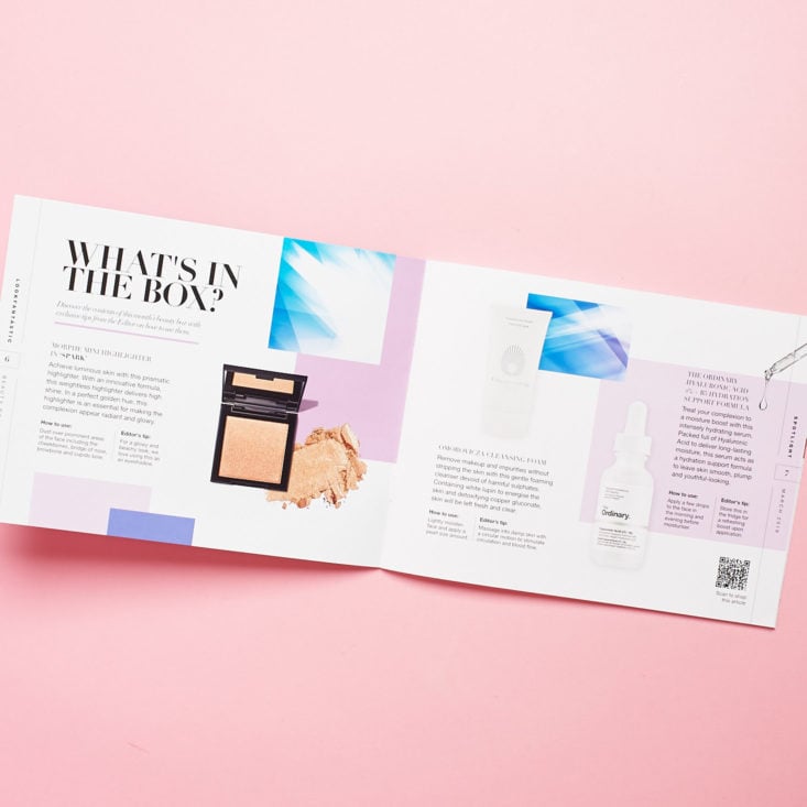 Look Fantastic February 2019 booklet first round of products
