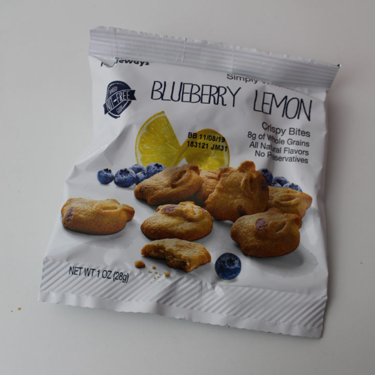 Love with Food March 2019 - Appleways Blueberry Lemon Crispy Bites Package Front