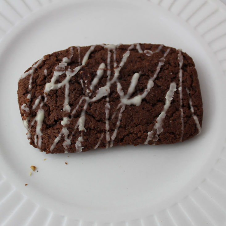 Love with Food March 2019 - Zee Zee’s Cocoa and Cherry Soft Baked Bar In Plate Closer View