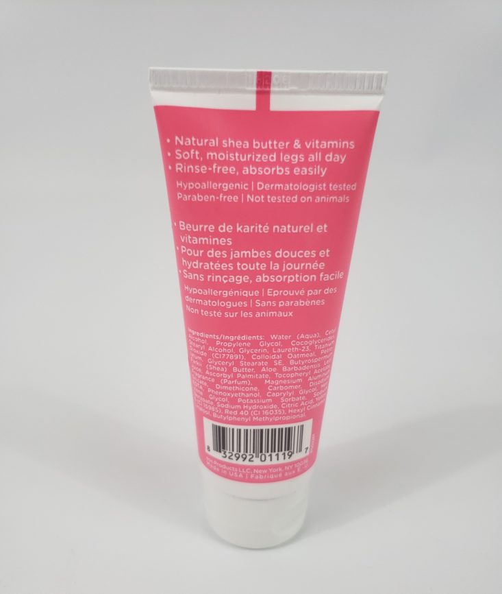 LuckyVitamin Deluxe Sample Edition Beauty Bag March 2019 - Ultra Moisturizing Pomegranate Raspberry Shave Cream Back