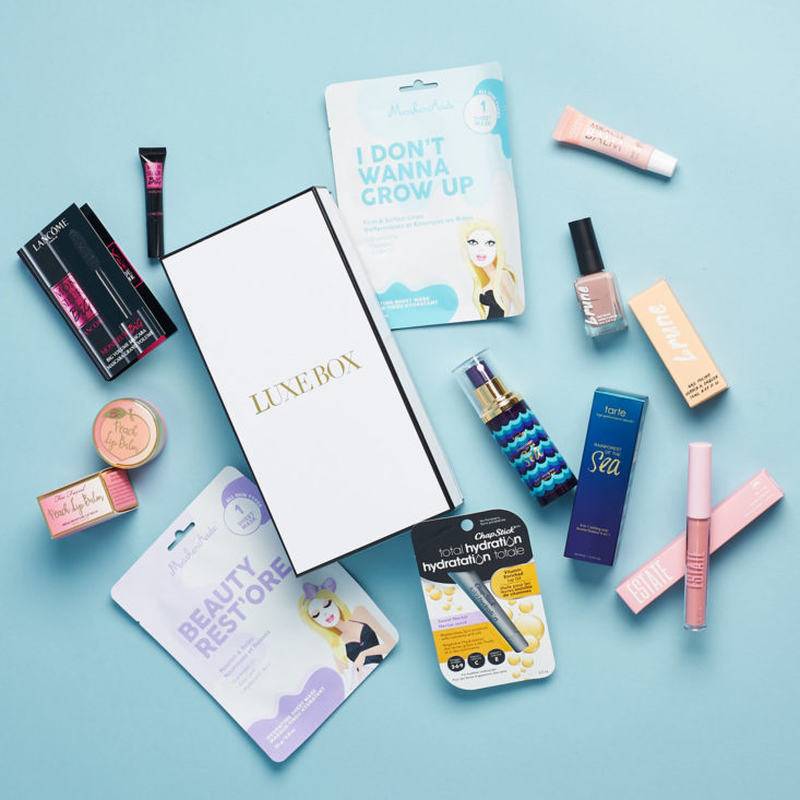 Luxe Box March 2019 all contents