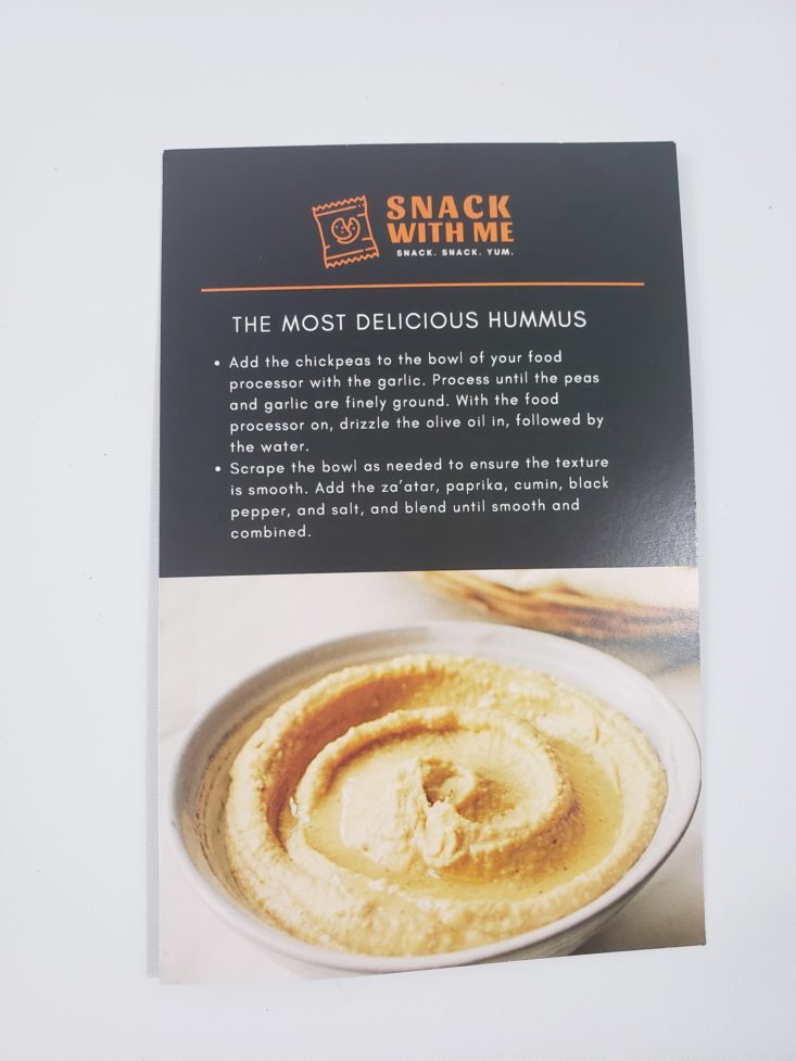 Monthly Box Of Food And Snack Review March 2019 - Info Card Front