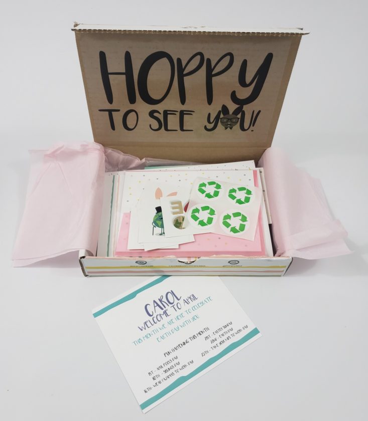 My Paper Box Review April 2019 - Box Opened 2 Front