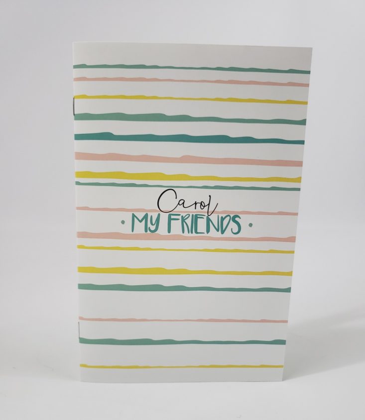 My Paper Box Review April 2019 - Personalized Address Book Front