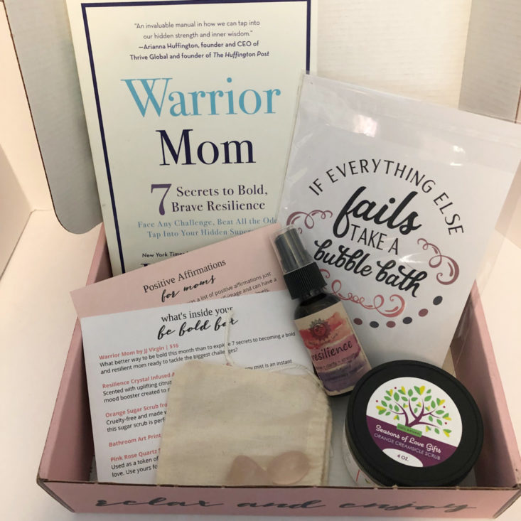 Oxford Momma Box February 2019 - All Contents Front