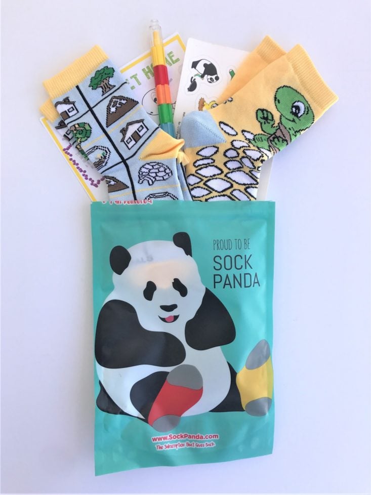 PandaPal-March 2019-Opened Socks With Package
