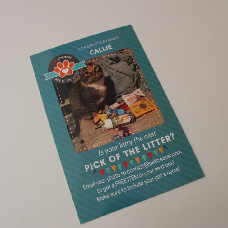 Pet Treater Cat March 2019 - Booklet Front