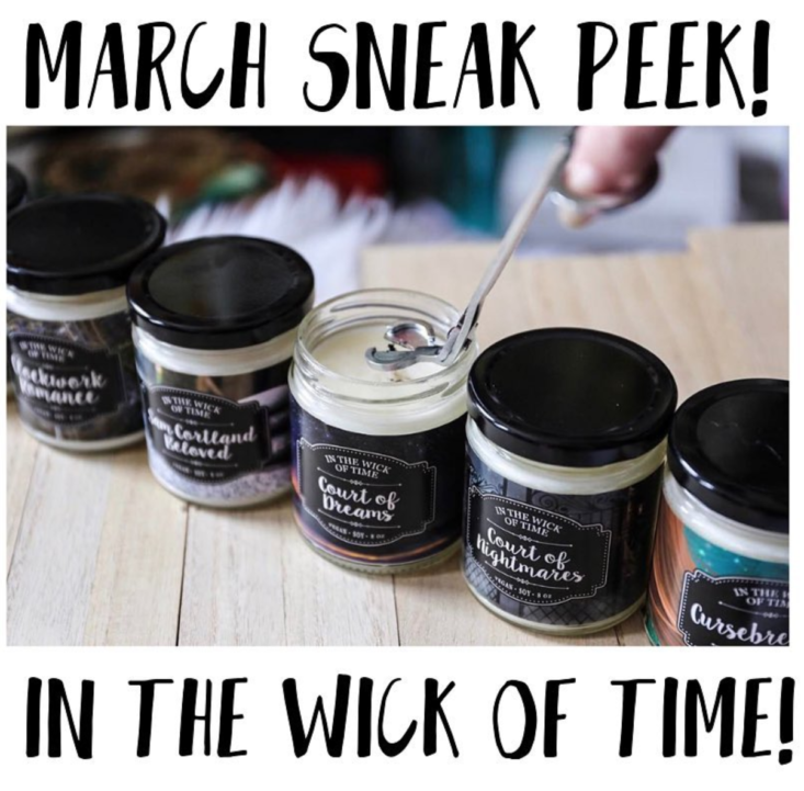 Owlcrate march 2019 spoiler in the wick of time candle