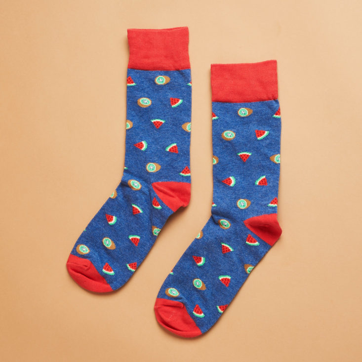 Society Socks March 2019 blue socks