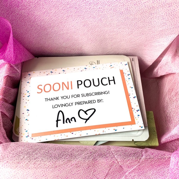 Sooni Pouch Review March 2019 - Box Open Top