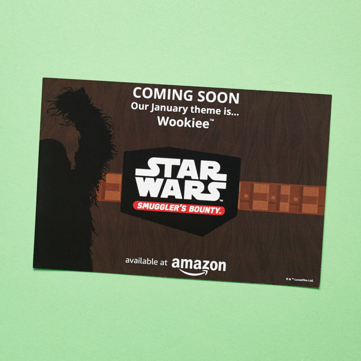 Star Wars Smuggler_s Bounty February 2019 info card back