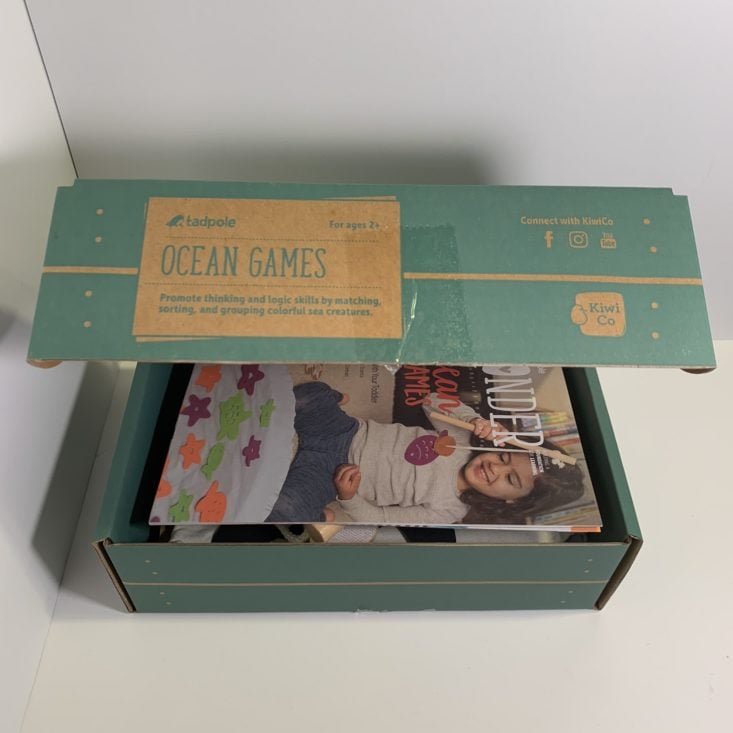 Tadpole Crate Ocean Games Review March 2019 - Box Opened Top