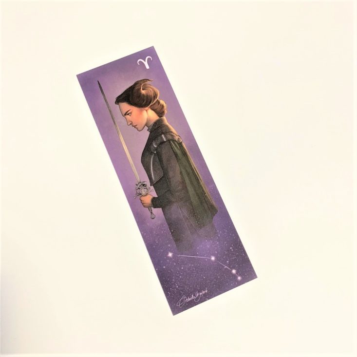 The Bookish Box Review March 2019 - Special Edition Horoscope Bookmark Front Top