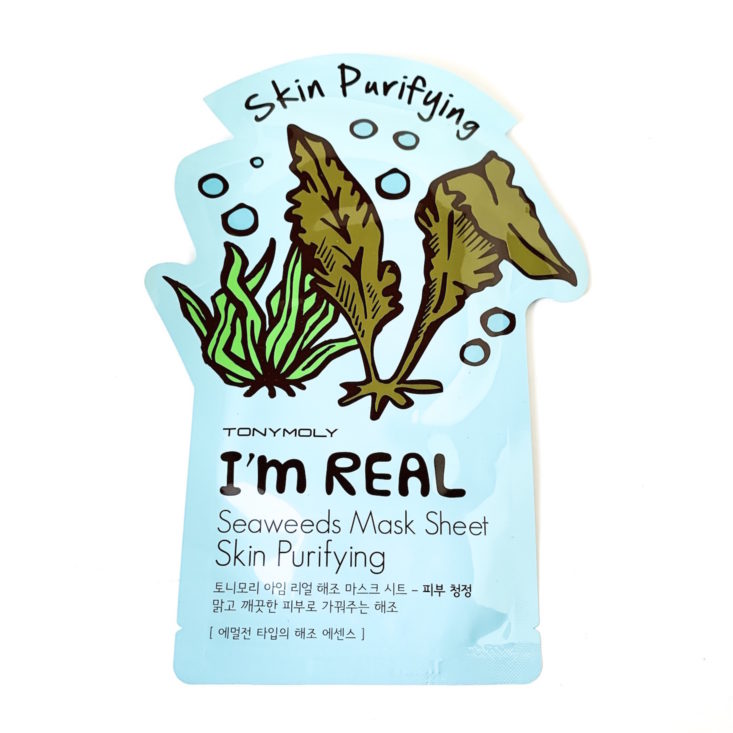 Tony Moly March 2019 - I'm Real Sheet Mask in Seaweed Front