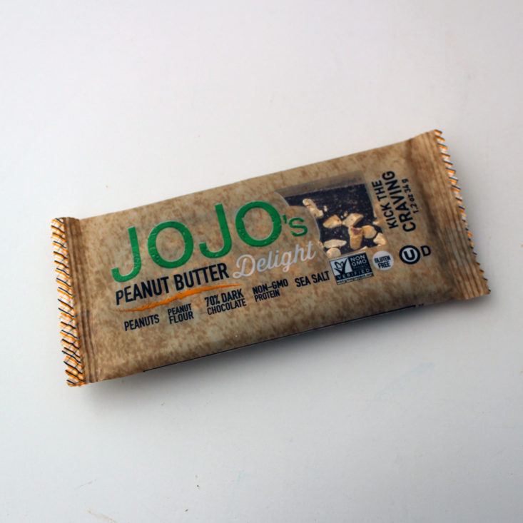 Vegan Cuts Snack March 2019 - Jojo’s Peanut Butter Delight Package Front