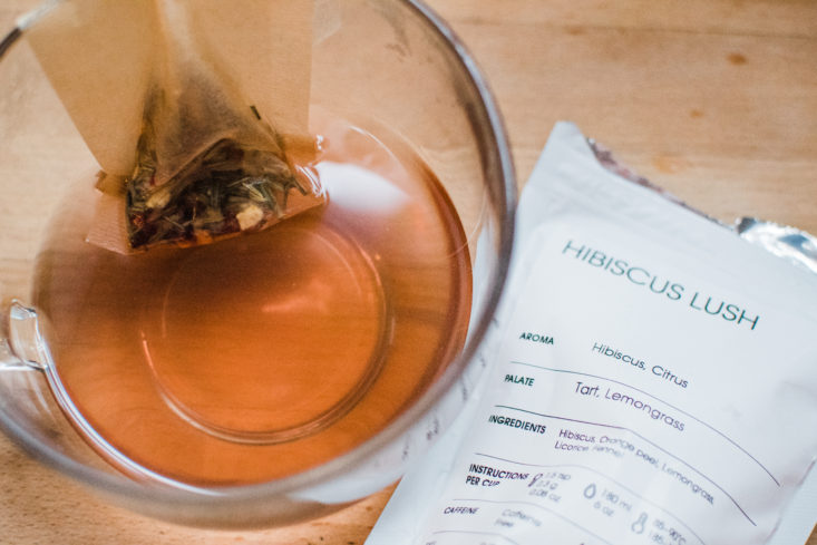 Teabox March 2019 hibscus lush brewed