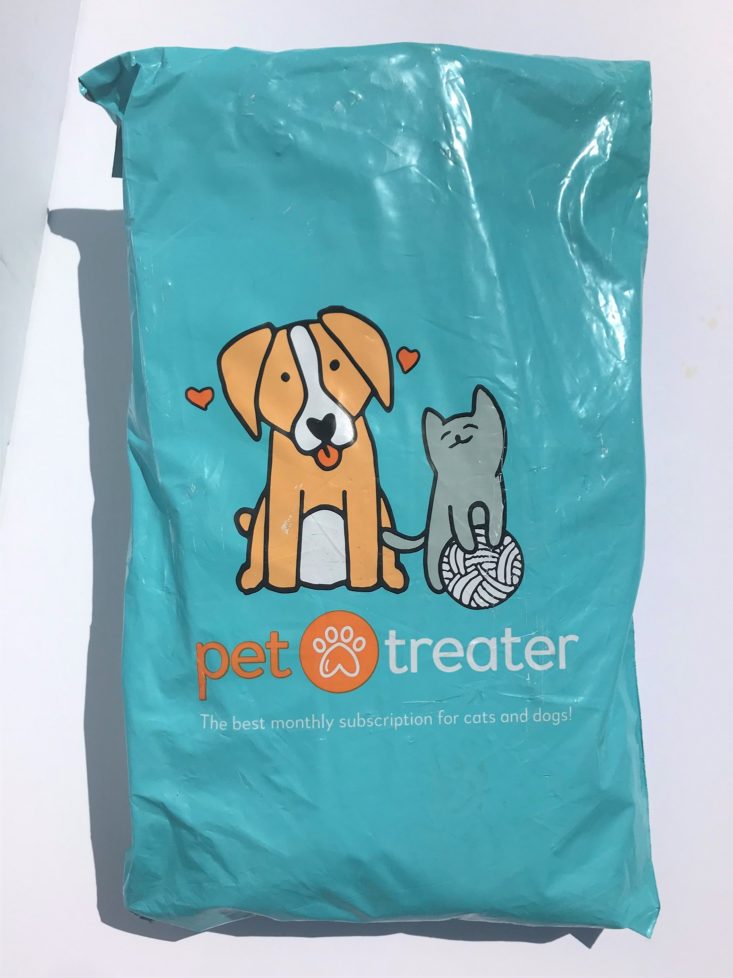 1 Mini Monthly Mystery Box For Dogs Subscription Review -April 2019-Unopened Box Photo