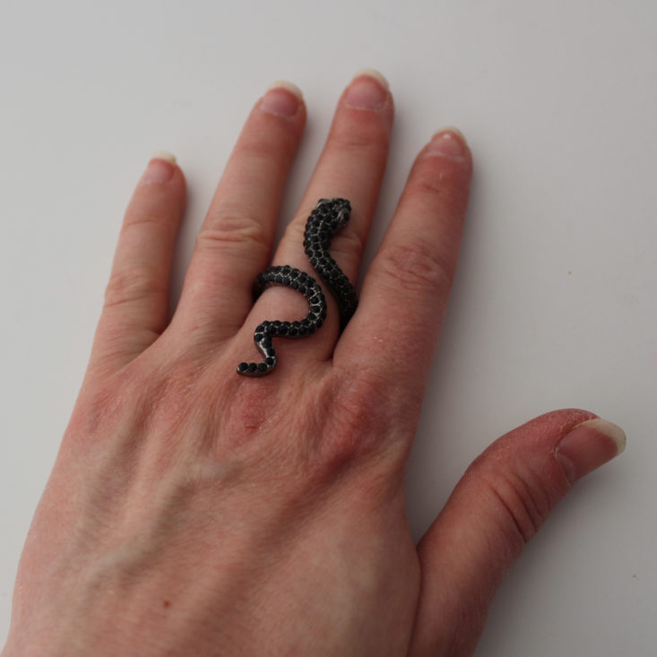 A Little Touch of Magick March 2019 Review - Meretseger Ring On Fingure Top