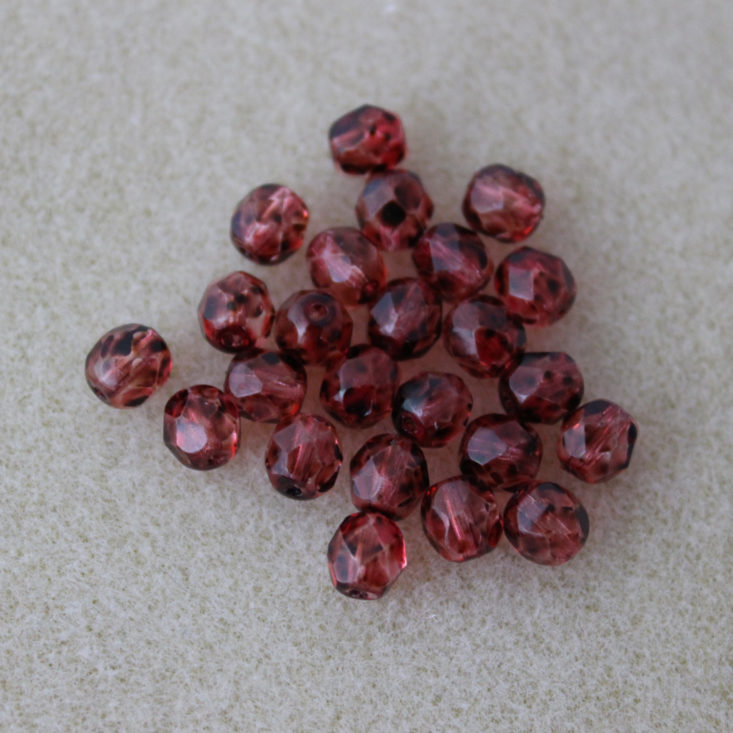 Adornable Elements April 2019 - 6mm Light Ruby Speckle Coat Round Front