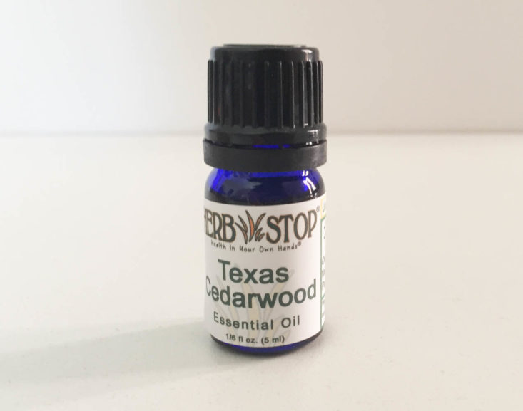 Aroma Box By Herb Stop Cedarwood Sampler March 2019 - Texas Front