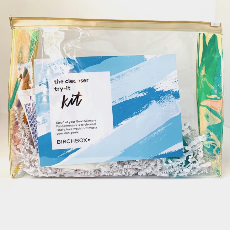 Birchbox The Cleanser Try-It Kit April 2019 - Box Review Front Top