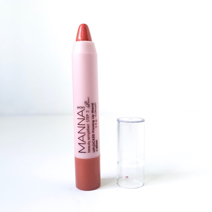 Bless Box March 2019 Review - Manna Kadar Liplocked Priming Lip Wand in Crème Front