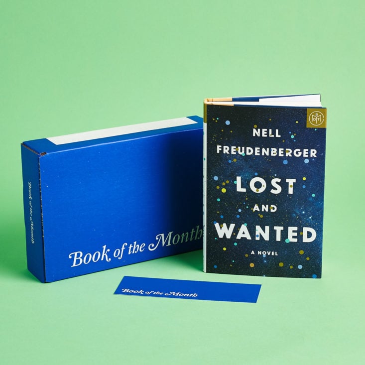 Book of the Month April 2019 book and box