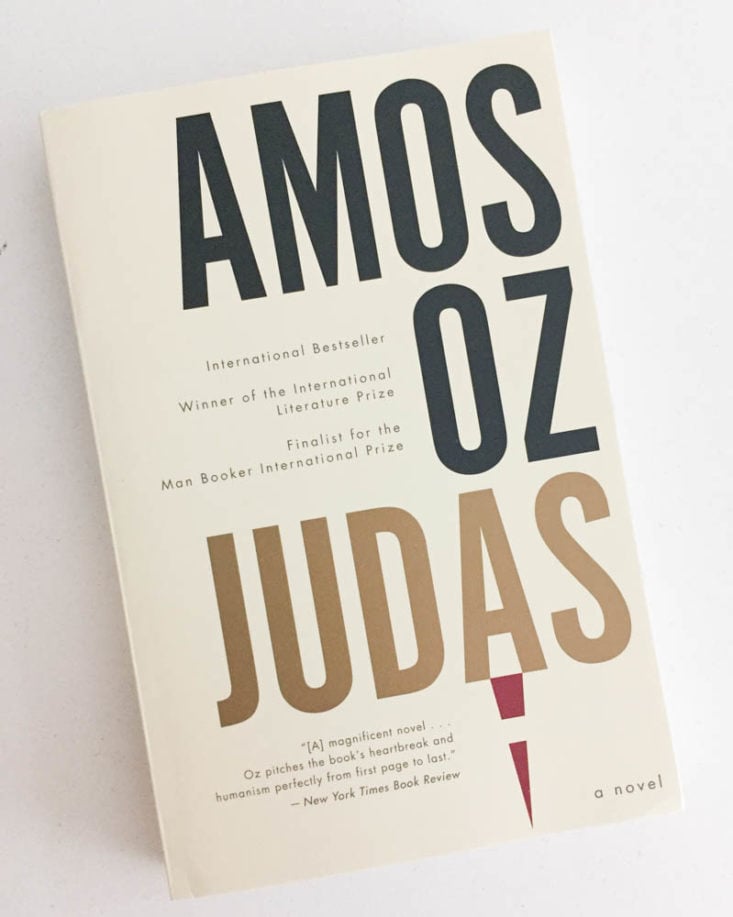 BoxWalla Book Subscription Box Review February 2019 - Judas by Amos Oz Front Top