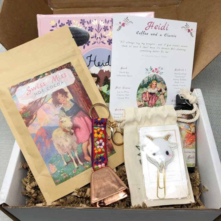 Coffee and a Classic Subscription Box Review March 2019 - All products In Box Top
